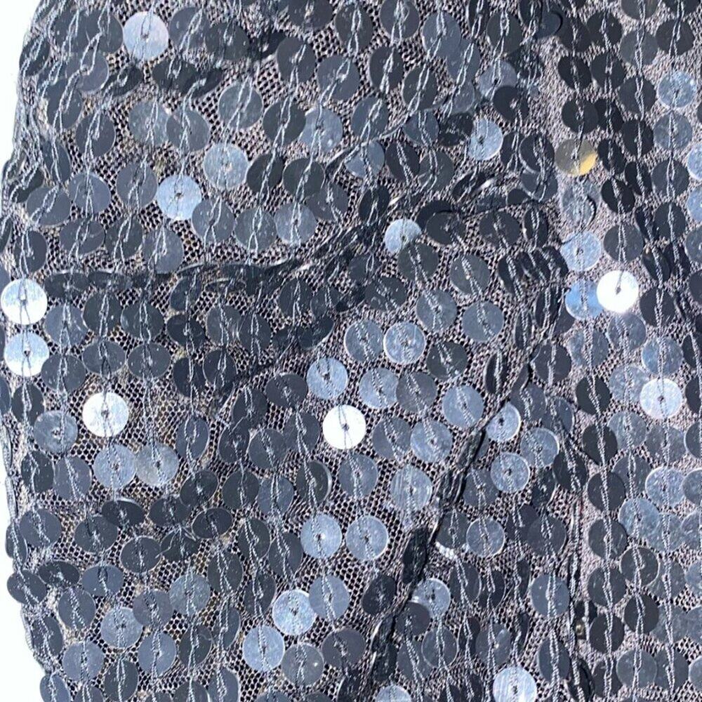 Mac Duggal Dress With Black Sequins and Rhinestones. - Picture 10 of 14